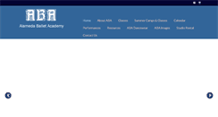 Desktop Screenshot of alamedaballet.com